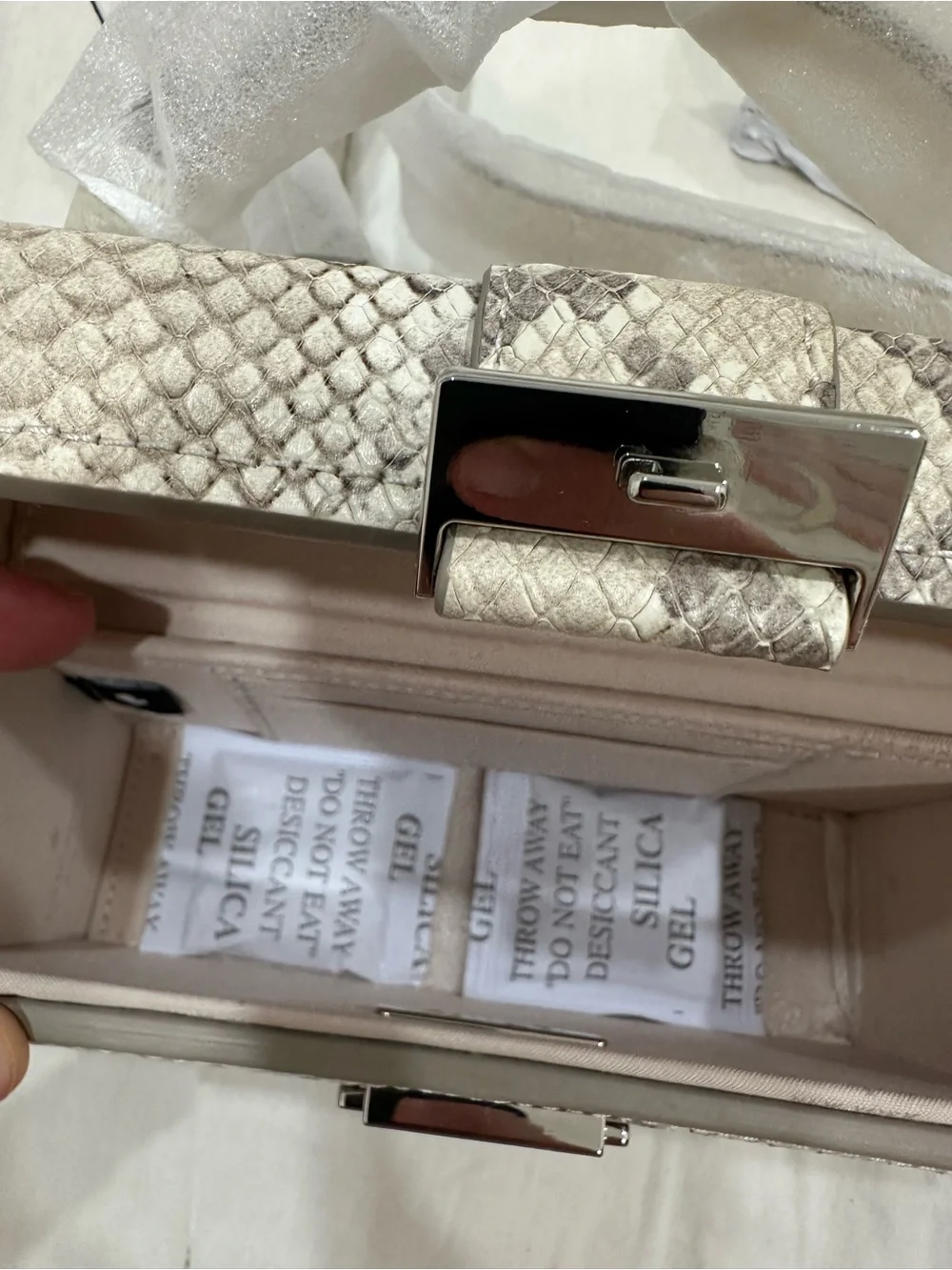Kate Spade Heirloom Snake-Embossed Vanity Mini Top-Handle Bag
